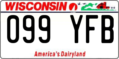 WI license plate 099YFB