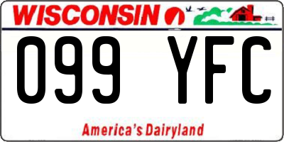 WI license plate 099YFC