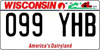 WI license plate 099YHB