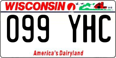 WI license plate 099YHC