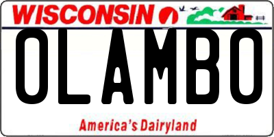 WI license plate 0LAMB0