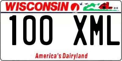 WI license plate 100XML