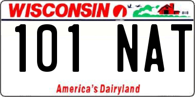 WI license plate 101NAT