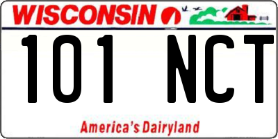 WI license plate 101NCT