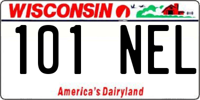 WI license plate 101NEL