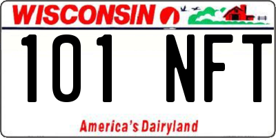 WI license plate 101NFT