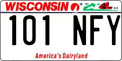 WI license plate 101NFY