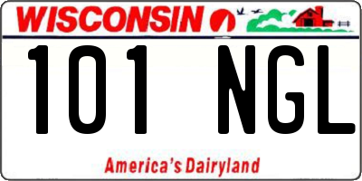 WI license plate 101NGL