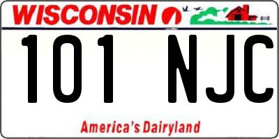 WI license plate 101NJC