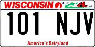 WI license plate 101NJV