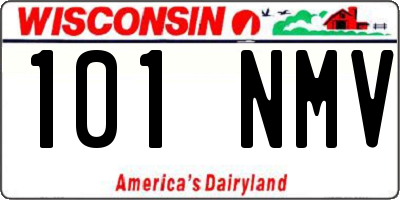 WI license plate 101NMV