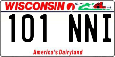 WI license plate 101NNI