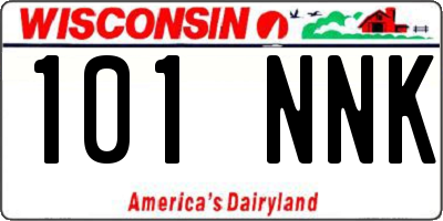 WI license plate 101NNK
