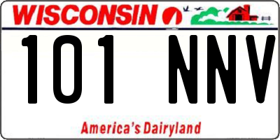 WI license plate 101NNV