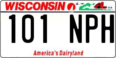 WI license plate 101NPH