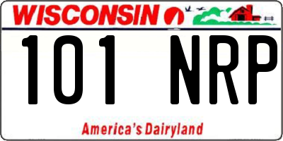 WI license plate 101NRP