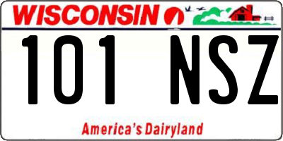 WI license plate 101NSZ