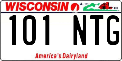 WI license plate 101NTG