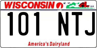 WI license plate 101NTJ