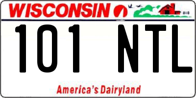 WI license plate 101NTL