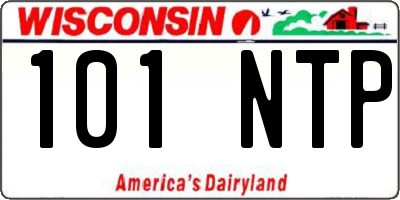 WI license plate 101NTP