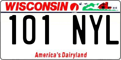 WI license plate 101NYL