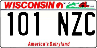 WI license plate 101NZC