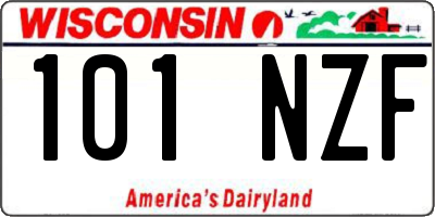 WI license plate 101NZF