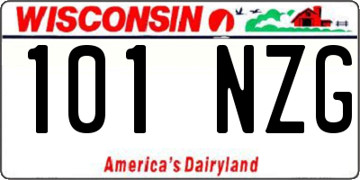 WI license plate 101NZG