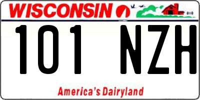 WI license plate 101NZH