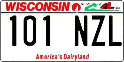 WI license plate 101NZL