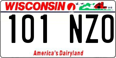 WI license plate 101NZO
