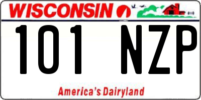 WI license plate 101NZP