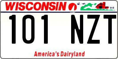 WI license plate 101NZT
