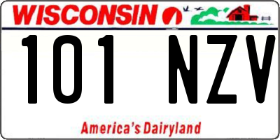 WI license plate 101NZV