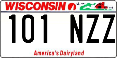 WI license plate 101NZZ