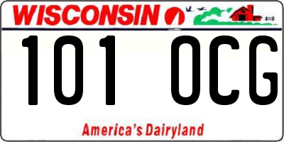 WI license plate 101OCG