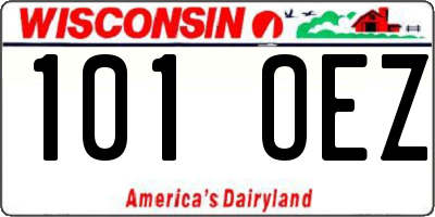 WI license plate 101OEZ