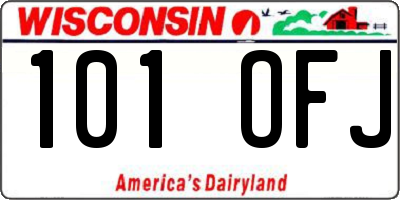 WI license plate 101OFJ