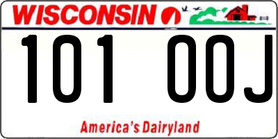 WI license plate 101OOJ