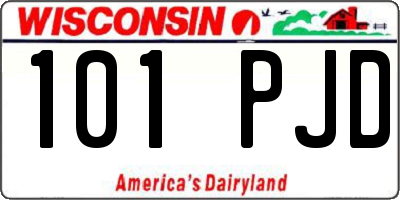 WI license plate 101PJD