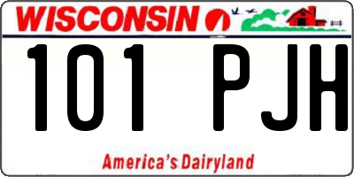 WI license plate 101PJH