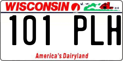 WI license plate 101PLH