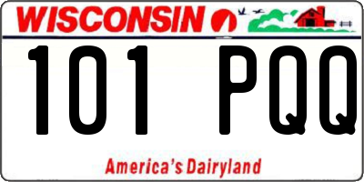 WI license plate 101PQQ