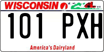 WI license plate 101PXH