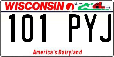 WI license plate 101PYJ