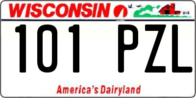 WI license plate 101PZL