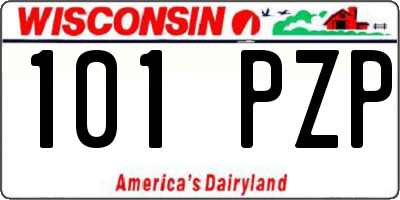 WI license plate 101PZP