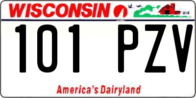 WI license plate 101PZV
