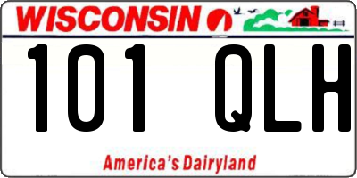 WI license plate 101QLH